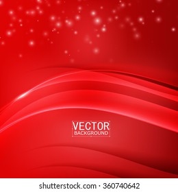 Red background curve. Vector abstract red background design wavy. Brochure design templates collection and waving