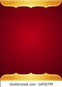 red  background with decorative elements, vector illustration