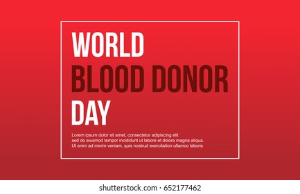 Red background design blood donor day