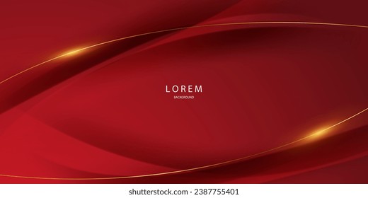 red background design With luxurious effect elements Vector illustration