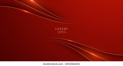 red background design With luxurious effect elements Vector illustration