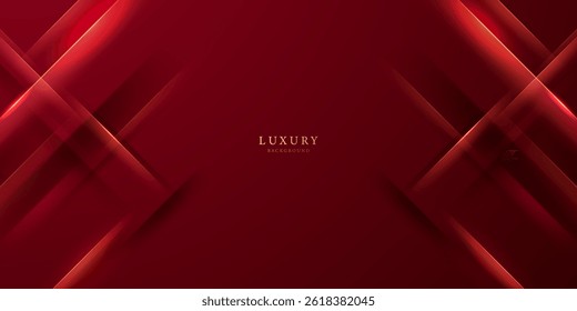 red background design With luxurious effect elements Vector illustration