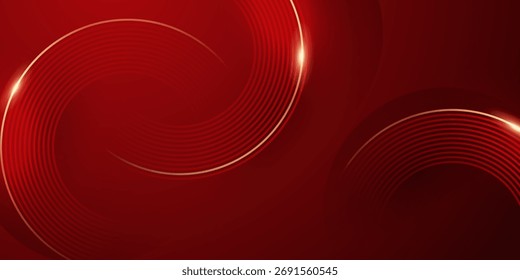 red background design With luxurious effect elements Vector illustration