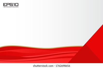red background design template, vector design banner