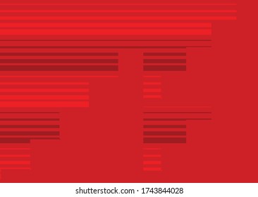 Red Background Design, very exclusive line variations. Minimal cover design. Colorful halftone gradient. Future geometric patterns. EPS 10 vector.  Future line patterns