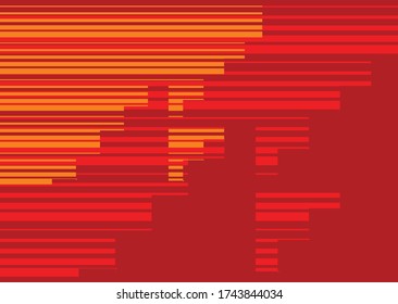 Red Background Design, very exclusive line variations. Minimal cover design. Colorful halftone gradient. Future geometric patterns. EPS 10 vector.  Future line patterns