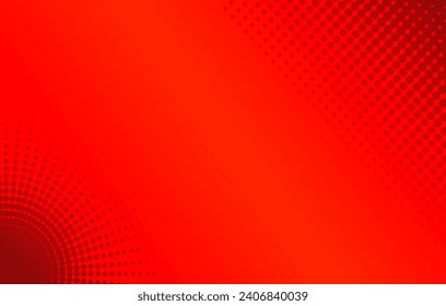roter Hintergrund mit Punkten. Farbhintergrund 