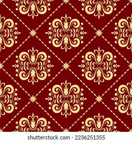 Roter Hintergrund Ethnische Muster traditionellen nahtlosen Muster Aztec afrikanischen Stickereien indonesische indische für Stoffdruck Kleidung Teppichgewebe Stoff Tragetuch Sarkong Teppich