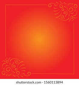 red background with flowers is perfect for greeting cards or invitations and business cards