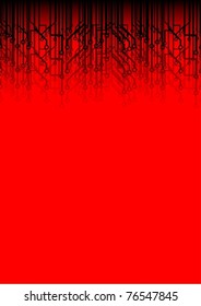 Red background with a futuristic design