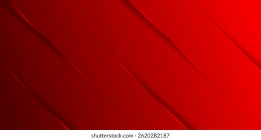 Red background with red glowing lines with free space for design.
