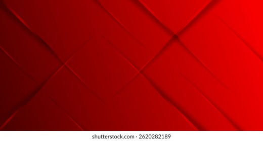 Red background with red glowing lines with free space for design.
