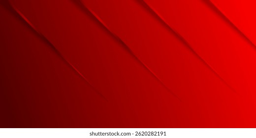 Red background with red glowing lines with free space for design.
