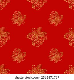 a red background with a goldfish on it goldfish background 