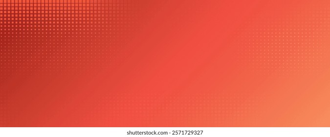 Red background with a gradient style, featuring a dotted texture. The background is vibrant red, creating a dynamic and modern background. Minimal halftone texture, halftone dotted background vector