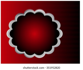 Red background graphic curve line for text and message modern web design
