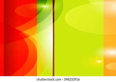 Red background graphic curve line for text and message modern web design
