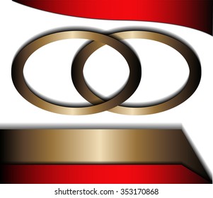 Red background gray curve line on space shadow overlap and dimension modern texture pattern for text and message website design 