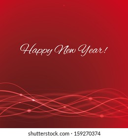 Red background Happy New Year