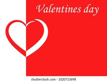 red background happy Valentine's day vector