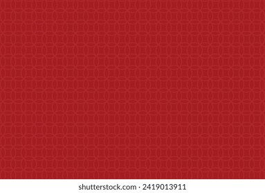 The red background has long lines of overlapping circles that have an unusual pattern. Suitable for use in many ways such as postcards, signs, water glasses, or fabric patterns in Chinese New Year