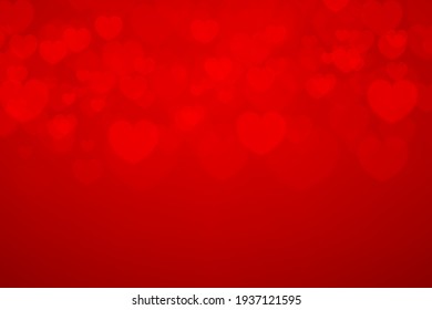 Red background with heart shape. Valentines day background