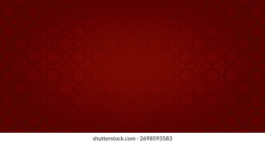 red background with islamic ornament
