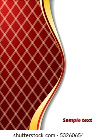 Red background with lines