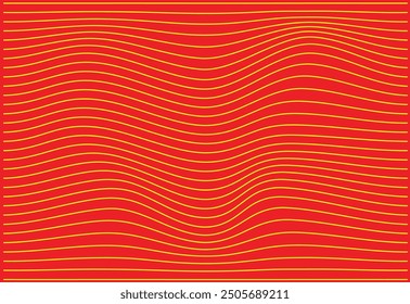 Red background with lines wave pattern background