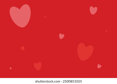 Sensación de celebración de amor de fondo rojo