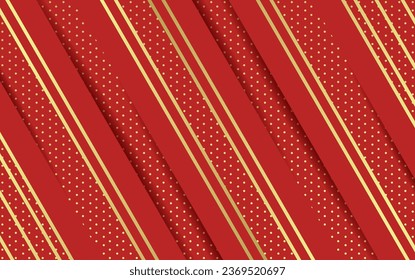 fondo rojo lujo moderno con líneas doradas para el diseño de banderas, tema elegante