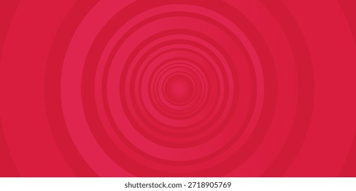 Fondo rojo con Formas de círculo geométricas modernas Diseño de Anuncio. EPS 10