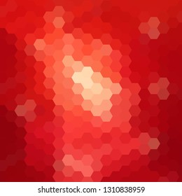 red background. Mosaic abstract background. polygonal style