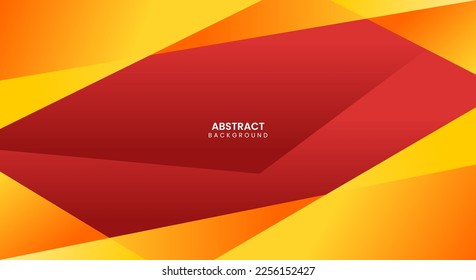 Red background with orange yellow abstract vector