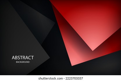 tablero de mensajes de ilustraciones vectoriales grises de solapamiento de fondo rojo para diseño de mensajes y texto sitio web moderno
