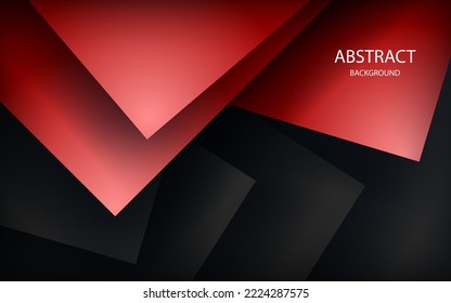red background overlap dimension grey vector illustration message board for text and message design modern website