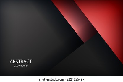 red background overlap dimension grey vector illustration message board for text and message design modern website