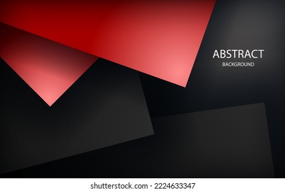 red background overlap dimension grey vector illustration message board for text and message design modern website