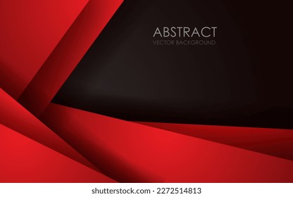Red background overlap dimension grey vector illustration message board for text and message design modern website
