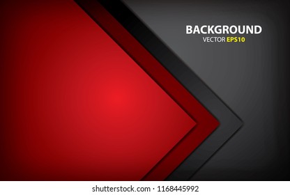 Red background overlap dimension vector illustration