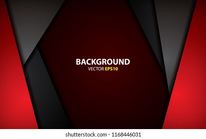 Red background overlap dimension vector illustration