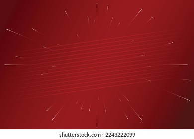Fondo rojo con partículas que viajan