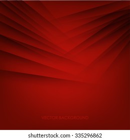 red background for posters and billboards with shadow strips of paper rectangles