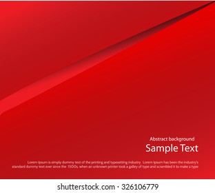 Red background with realistic shadows