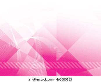 Red background with rectangles, squares, triangles and lines vector illustration.