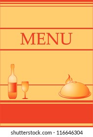 red background for restaurant menu with place for text
