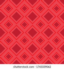 Red background with rhombuses. Seamless texture. For print. Notebook cover design.