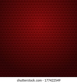 Red background with small hearts