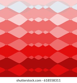 red background with smooth shapes