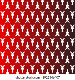 red background with soft black gradation and white color personal icon pattern. seamless looping template